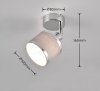 KINKIET PLAFON SPOT REFLEKTOR CHROM Z ABAŻUREM DO SALONU POKOJU SYPIALNI AROSA 812100106 TRIO
