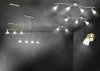 LAMPA SUFITOWA PLAFON SPOT SATYNA SREBRNY MATOWY REGULOWANA DO POKOJU KUCHNI LEVISTO 871010207 TRIO