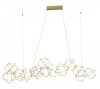 LAMPA WISZĄCA LED NOWOCZESNA ZŁOTA DEKORACYJNA DESINGERSKA NAD STÓŁ DO SALONU JADALNI LUCES EXCLUSIVAS ASIS LE41326