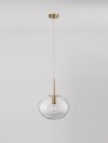 LAMPA EISZĄCA ZŁOTA KULA SZKLANA NOWOCZESNA DO SALONU KUCHNI JADALNI LUCES EXCLUSIVAS HAINA LE42645