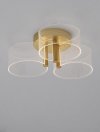 LAMPA SUFITOWA ZŁOTA PLAFON LED NOWOCZESNY DO SALONU POKOJU SYPIALNI LUCES EXCLUSIVAS TUNAS LE42741
