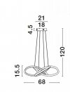 LAMPA LED NOWOCZESNA CZARNA DO SALONU SYPIALNI KUCHNI LUCES EXCLUSIVAS CHIAPAS LE42834