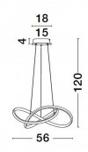 LAMPA LED NOWOCZESNA CZARNA DO SALONU SYPIALNI KUCHNI LUCES EXCLUSIVAS CHIAPAS LE42835