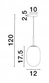 LAMPA WISZĄCA MOSIĄDZ ZŁOTA SZKLANA DO SALONU SYPIALNI KUCHNI JADALNI NAD STÓŁ LUCES EXCLUSIVAS ACUYO LE43357