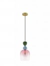 LAMPA WISZĄCA SZKLANA KOLOROWY KLOSZ LUCES EXCLUSIVAS BALAM LE43397