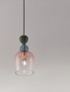 LAMPA WISZĄCA SZKLANA KOLOROWY KLOSZ LUCES EXCLUSIVAS BALAM LE43397