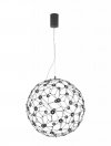 LAMPA WISZĄCA DEKORACYJNA DESINGERSKA KULA 40CM CZARNA LED LUCES EXCLUSIVAS ALTA LE43476