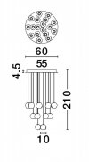 LUCES EXCLUSIVAS LAMPA CHEPEN LE44427