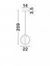 LUCES EXCLUSIVAS LAMPA HUALMAY LE44832