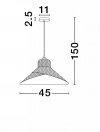 LUCES EXCLUSIVAS LAMPA MONSEFU LE44859