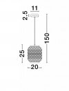 LUCES EXCLUSIVAS LAMPA POMALCA LE44860