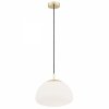 ARGON TRINI 4316 LAMPA WISZĄCA CZARNA MOSIĄDZ ZŁOTA Z BIAŁYM KLOSZEM
