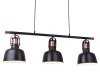 AZZARDO DARLING 3 LINE AZ2144 LAMPA WISZĄCA CZARNA INDUSTRIALNA POTRÓJNA