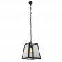 ITALUX LAVERNO MD-102821-1-B LAMPA WISZĄCA SZKLANY KLOSZ CZARNA DO SALONU 