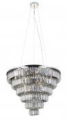 AZZARDO SALERNO XL AZ2927 LAMPA WISZĄCA KRYSZTAŁOWA CHROM GLAMOUR ŻYRANDOL Z KRYSZTAŁKAMI 