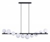 AZZARDO SYBILLA 10 PENDANT AZ4404 LAMPA WISZĄCA CZARNA ORYGINALNA DUŻA