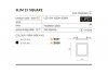 AZZARDO SLIM SQUARE 15 AZ2836 LAMPA WPUSTOWA CZARNA ŚREDNIA 3000K