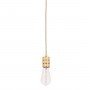 ITALUX MILLENIA DS-M-010-03 GOLD LAMPA WISZĄCA ZŁOTA BEZ KLOSZA DO JADALNI 