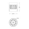 ZUMA LINE C0389-01A-L7AC GEM LAMPA SUFITOWA MIEDZIANA SZKLANA Z KRYSZTAŁKAMI