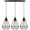 ARANŻACJA-GRAF-LAMPA-WISZĄCA-DRUCIANA-3X60W E27 CZARNA-WWW.WSZYSTKIELAMPY.PL-33-62901-DO POKOJU-SYPIALNI-KORYTARZ,