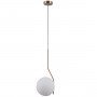 ITALUX CARIMI PND-3300-1-HBR LAMPA WISZĄCA NOWOCZESNA  SZKLANY BIAŁY KLOSZ 