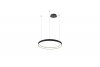 AZZARDO AZ5016 AGNES PENDANT 48 DIMM CCT SWITCH  LAMPA WISZĄCA KOŁA RINGI CZARNA ŚCIEMNIALNA ZMIANA BARWY ŚWIATŁA