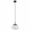 ARGON TRINI 4331 LAMPA WISZĄCA CZARNA MOSIĄDZ KLOSZ TRANSPARENTNY