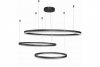AZZARDO HALO PENDANT 100 + 80 + 60 AZ4707 CZARNA LAMPA WISZĄCA NOWOCZESNA