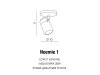 AZZARDO NOEMIE 1 IP44 AZ4136 LAMPA ŁAZIENKOWA CZARNA FUNKCJONALNA