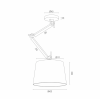 ARGON ZAKYNTOS PLUS 4896 LAMPA WISZĄCA CZARNO ZŁOTA REGULOWANA