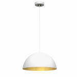 MILAGRO Lampa wisząca BETA WHITE/GOLD 1xE27 35cm