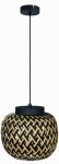REALITY ELAINE 342221-30 LAMPA WISZĄCA DEKORACYJNA BAMBUSOWA CZARNA 35cm