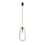 NOWODVORSKI 8671 PEAR L LAMPA WISZĄCA NOWOCZESNA CZARNA SZKLANY KLOSZ 