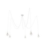 NOWODVORSKI 9744 SPIDER LAMPA WISZĄCA PAJĄK NOWOCZESNA BIAŁA 