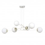 LAMPA WISZĄCA DO SALONU POKOJU BIAŁE KULE EMIBIG OGNIS 6 WHITE