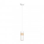 LAMPA WISZĄCA TUBA NAD STÓŁ Z DREWNEM EMIBIG AKARI 1 WHITE