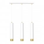 LAMPA WISZĄCA NAD STÓŁ DO KUCHNI JADALNI TUBA EMIBIG KIBO 3 WH/GOLD