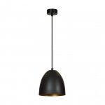 LAMPA WISZĄCA METALOWA KOPUŁA NAD STÓŁ WYSPĘ EMIBIG LENOX 1 BLACK / GOLD