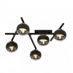 LAMPA SUFITOWA PLAFON KULE NOWOCZESNA EMIBIG SMART 5 BLACK/STRIPE