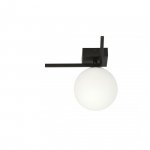 LAMPA SUFITOWA PLAFON CZARNY KLOSZ KULA EMIBIG IMAGO 1G BLACK/OPAL