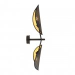 KINKIET CZARNY DEKORACYJNY EMIBIG VENE K2 BLACK/GOLD