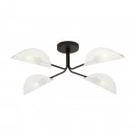 LAMPA SUFITOWA DO POKOJU SYPIALNI DEKORACYJNA EMIBIG GOMEZ 4 WHITE/GOLD