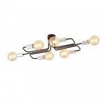 LAMPA SUFITOWA PLAFON INDUSTRIALNY LOFT EMIBIG VEKEN 6A SILVER