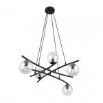 LAMPA WISZĄCA NOWOCZESNA KULE SZKLANE EMIBIG ESSA 5 TRANSPARENT