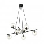 LAMPA WISZĄCA NOWOCZESNA KULE SZKLANE EMIBIG ESSA 8 TRANSPARENT