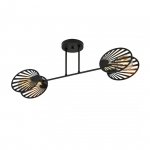 LAMPA SUFITOWA FEKORACYJNA CZARNA EMIBIG TALIA 2