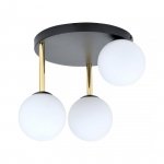 LAMPA SUFITOWA NOWOCZESNA KULE SZKLANE EMIBIG DOLCE 3 BL OPAL
