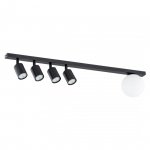 LAMPA SUFITOWA REFLEKTORKI LISTWA EMIBIG BASTER 5 BLACK oprawa oświetleniowa