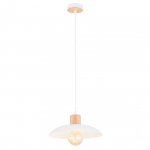 LAMPA WISZĄCA Z DREWNEM EMIBIG KOBE 1 WHITE oprawa oświetleniowa
