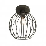 LAMPA SUFITOWA PLAFON CZARNY DRUCIANY NEST 1 BL oprawa oświetleniowa